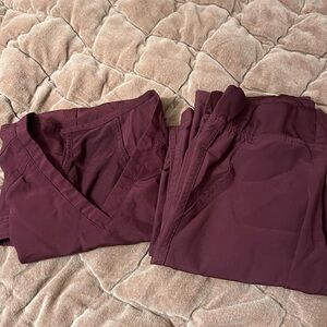 Activate Med Couture Wine Scrub Set